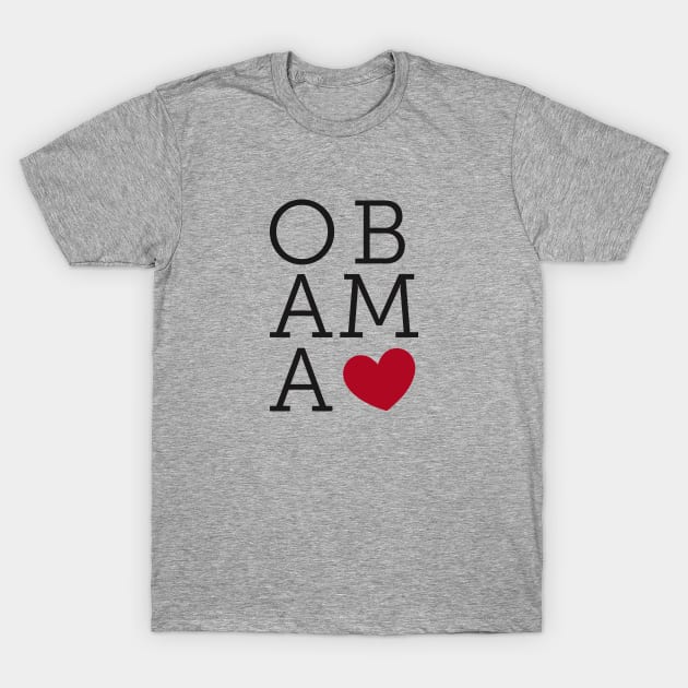 Obama Love T-Shirt by moose_cooletti